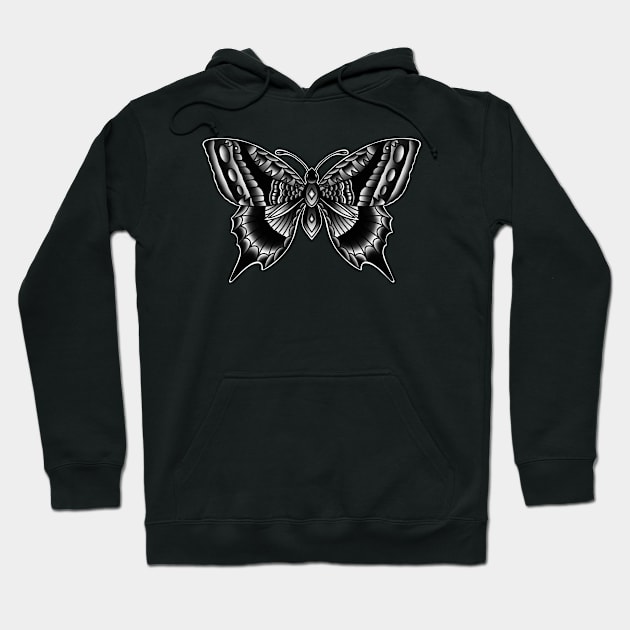 HomeSchoolTattoo Butterfly Hoodie by HomeSchoolTattoo